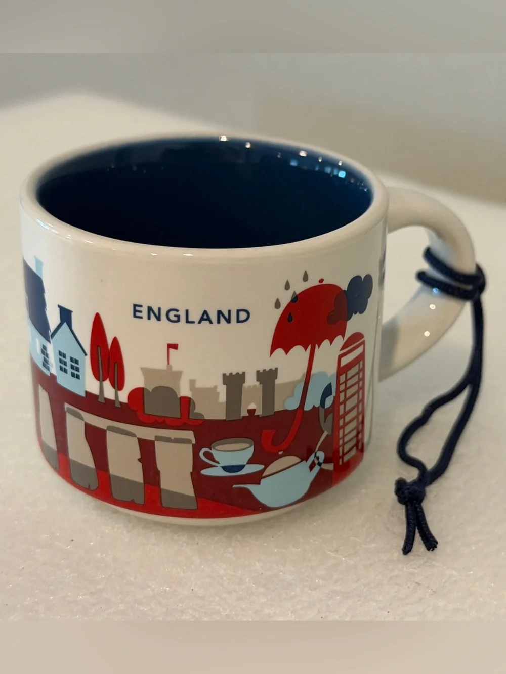 Starbucks You Are Here YAH England Mug Ornament NIB